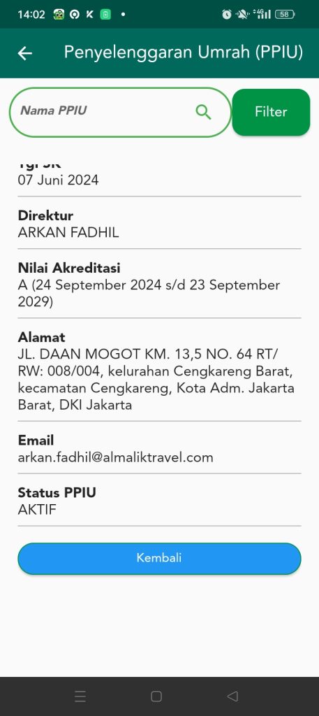 Cek PPIU Resmi Al Malik Travel